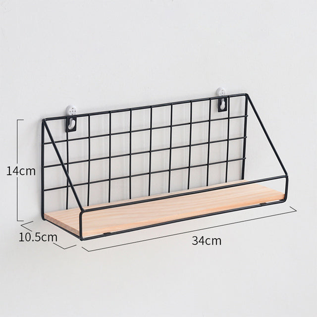 Iron Wall Shelf Organizer for Kitchen and Bathroom Tools